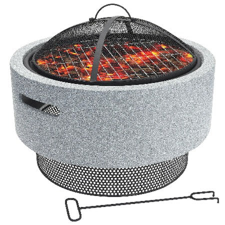 Cheminée d’ambiance en metal-52x30cm