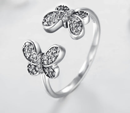 Importé - Bague Papillon en Argent