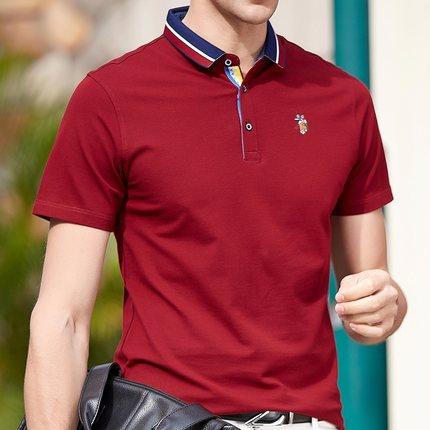 Importé - Polo t-shirt homme 100% coton broderie poitrine manches courtes