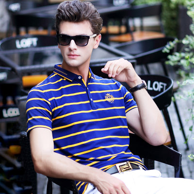 Importé - T-shirt Polo Manches Courtes En Coton De Grande Qualité Pour Hommes