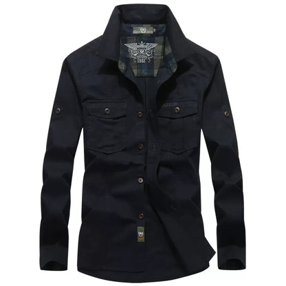 Importé - Chemise Pur Coton Homme Slim Fit Manches Longues