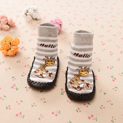 Importé - Chaussons Bébé/Enfants 100% Coton Antidérapante