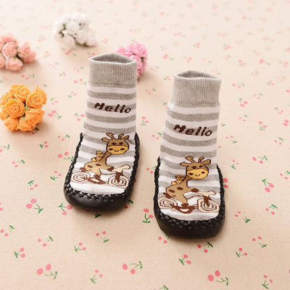 Importé - Chaussons Bébé/Enfants 100% Coton Antidérapante