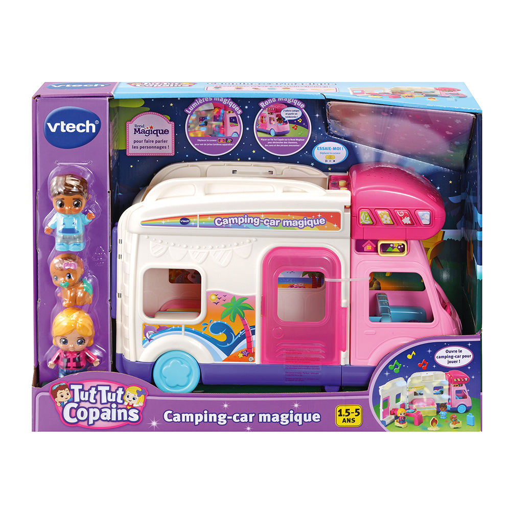 VTECH CAMPING-CAR MAGIQUE TUT TUT COPAINS – BLANC/ROSE