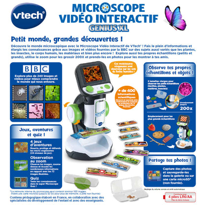Vtech Microscope Vidéo Interactif Genius xl 7-99ans