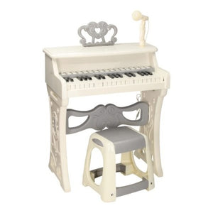 PIANO ELECTRONIQUE-37 TOUCHES-BLANC GRIS+ACCESSOIRES
