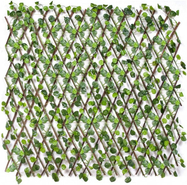 HERBE ARTIFICIELLE SUR TREILLIS EN BOIS – VERT JAUNE – 100X200CM