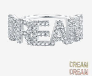 Importé -  Bague Argent Dames en Lettre