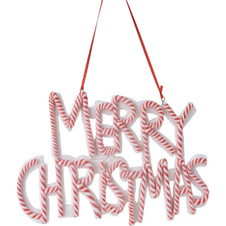 DECO NOEL- PANCARTE MERRY CHRISTMAS A SUSPENDRE