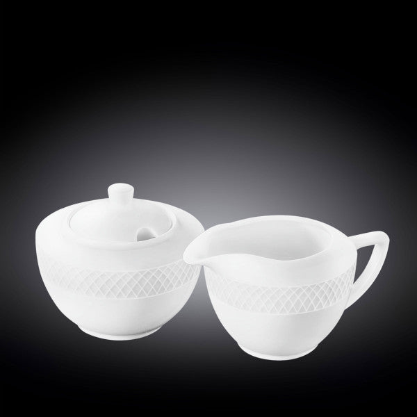 SUCRIER ET CREMIER EN PORCELAINE – 340ML ET CREMIER – WL 880112 / 2C
