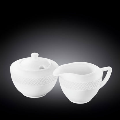 SUCRIER ET CREMIER EN PORCELAINE – 340ML ET CREMIER – WL 880112 / 2C
