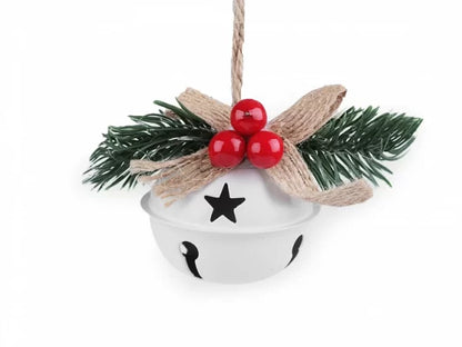 DECO NOEL-GRELOT A SUSPENDRE-22CM-ASST