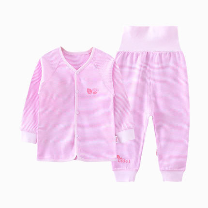 Importé - Ensemble Pijama à Rayures 100% Coton Bébé 0 à 3mois