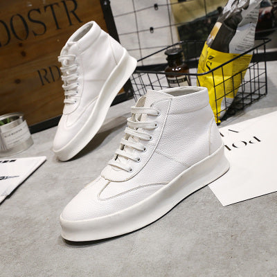 Importé - Chaussure Homme Baskets Montantes Cuir PU