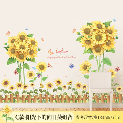Importé - Décoration Plinthe de Tournesol Bébé/Enfant