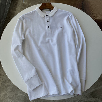 Importé -  T-Shirt Polo Homme Manches Longues Décontracté Elastique