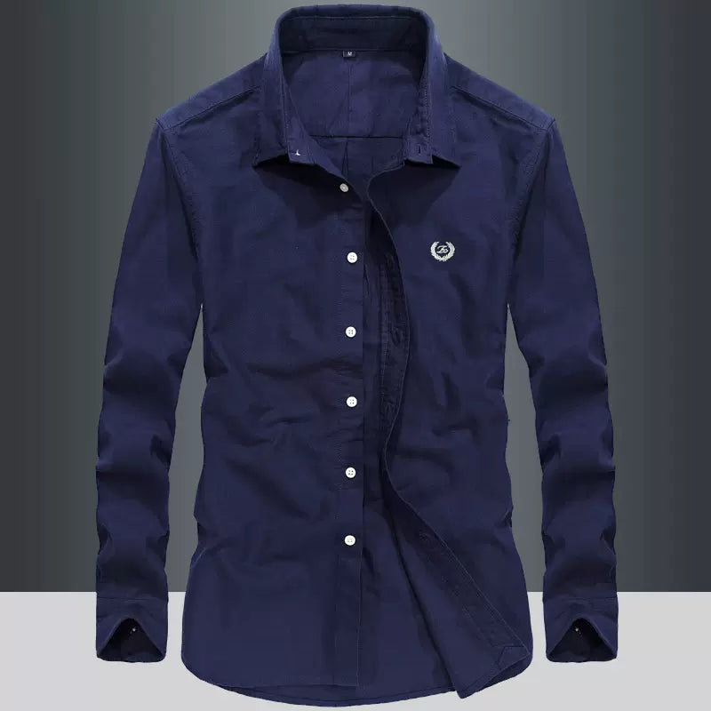 Importé - Chemise Pur Coton Homme Décontracté Manches Longues