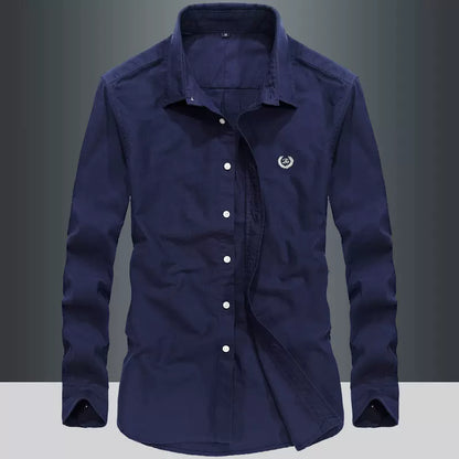 Importé - Chemise Pur Coton Homme Décontracté Manches Longues
