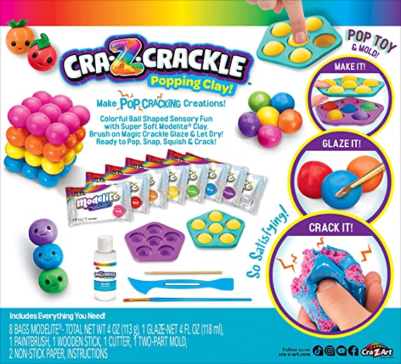 Jeu Cra-z-Crackle Popping Clayi+6ans