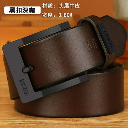 Importé - Ceintures VGXOUE pour hommes boucle ardillon 100% cuir véritable