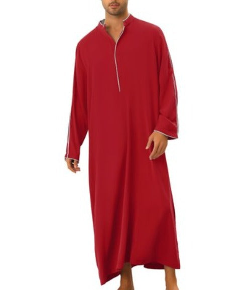 Importé - Boubou Homme Décontracté Manches Longues Col V