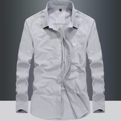Importé - Chemise Pur Coton Homme Décontracté Manches Longues