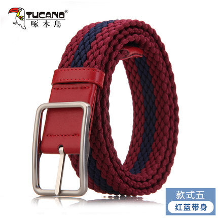 Importé - Ceinture Homme Sport Décontractée en Toile Elastique Tissée