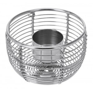 BOUGEOIR EN METAL ROND-1 BOUGIE-CHAUFFE PLAT ARGENTE