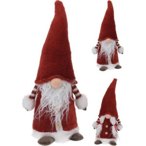 DECO NOEL-PERSONNAGE NOEL MIXTE EN PELUCHE-45CM