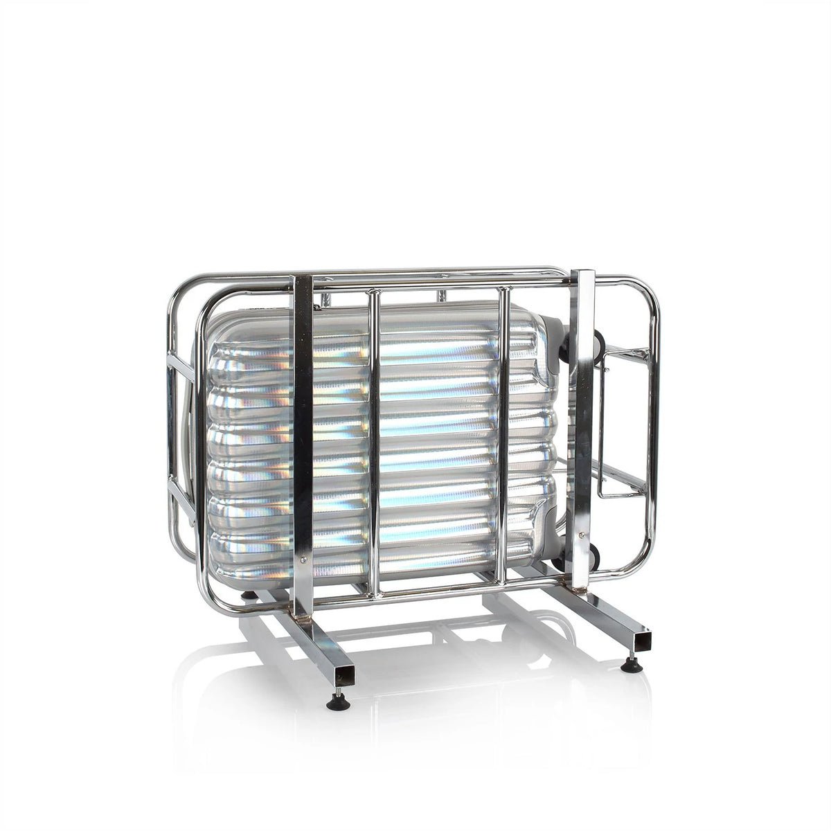 VALISE DE VOYAGE-TROLLEY HEYS RIGIDE-53CM-ASTRO ARGENTE