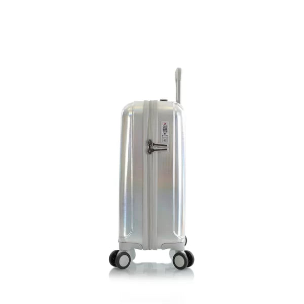 VALISE DE VOYAGE-TROLLEY HEYS RIGIDE-53CM-ASTRO ARGENTE