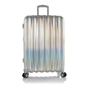 VALISE DE VOYAGE-TROLLEY HEYS RIGIDE-53CM-ASTRO ARGENTE