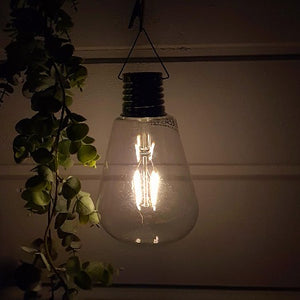 LAMPE SOLAIRE A ACCROCHER-FORME AMPOULE