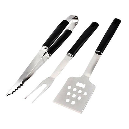 USTENSILES POUR BARBECUE – 3PCS – EN INOX NOIR
