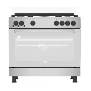 BEKO GAZINIÈRE 5 FEUX INOX 90CM FOUR À VENTILATION – BEKO_GGR15115DXNS