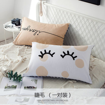 Importé - Paire de Taie d'oreiller 100% Coton Antarctique