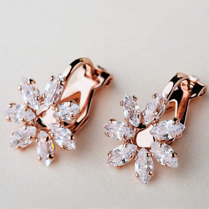 Importé - Bijoux Fantaisie Boucles D'Oreilles Pour Femme Plaquées Or et Strass