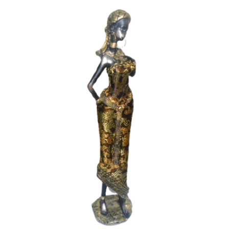 Statuette femme africaine-38cm