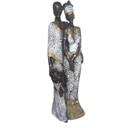 statuette couple africaine – 30cm