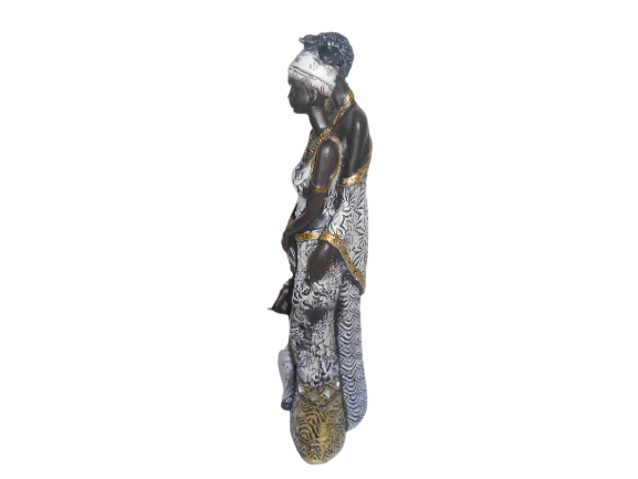 statuette couple africaine – 30cm