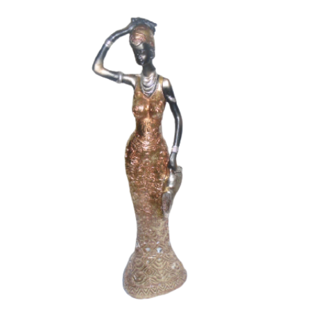 STATUETTE FEMME AFRICAINE AVEC JARRE – 26cm