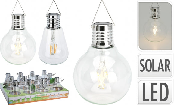 LAMPE SOLAIRE A ACCROCHER-FORME AMPOULE