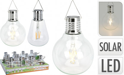 LAMPE SOLAIRE A ACCROCHER-FORME AMPOULE