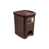 POUBELLE A PEDALE EN PLASTIQUE -8L-MARRON FONCE- 503