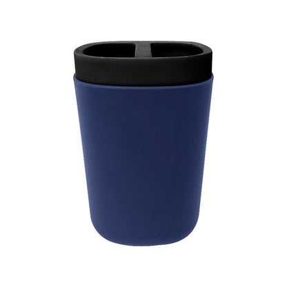 Ensemble d’accessoires de salle de bain 6 pièces en plastique bleu