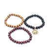 Pack de 3 Bracelet à Perles Noir/Multicolore