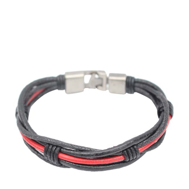 Bracelet Homme En Lanières Croisées