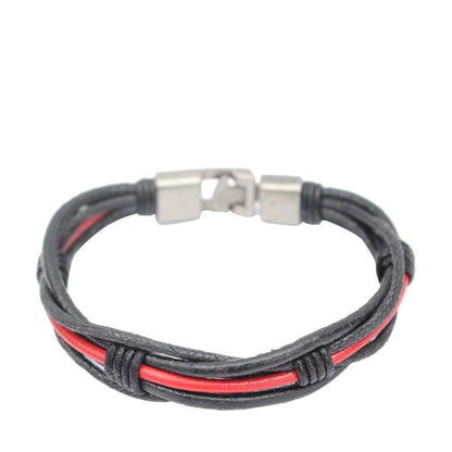 Bracelet Homme En Lanières Croisées