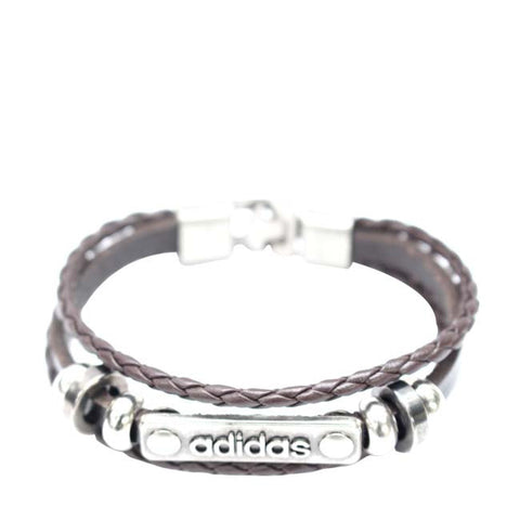 Bracelet Homme Motif Adidas Noir