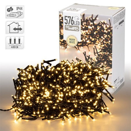 GUIRLANDE LUMINEUSE-576LED-4M-8FONCTIONS-INT/EXT